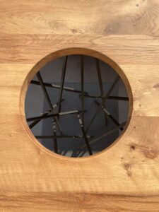 table de jardin sur mesure bois