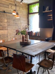 Table Atelier Bibenbou métal bois