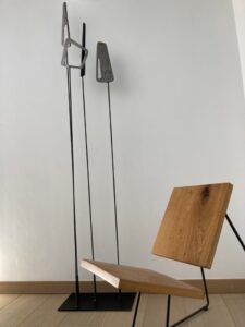 Sculptures métalliques style années 60