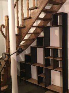 Etagère métal bois florence beersel